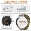HEMSUT 20mm Military Strap Compatible with Garmin Fenix 8 43mm /7S/7S Pro/6S/6S Pro/6S Sapphire/5S/5S Plus/5S Sapphire, Instinct 2S, Descent MK1S/2S, D2 Delta S, Approach S70-42mm view 3