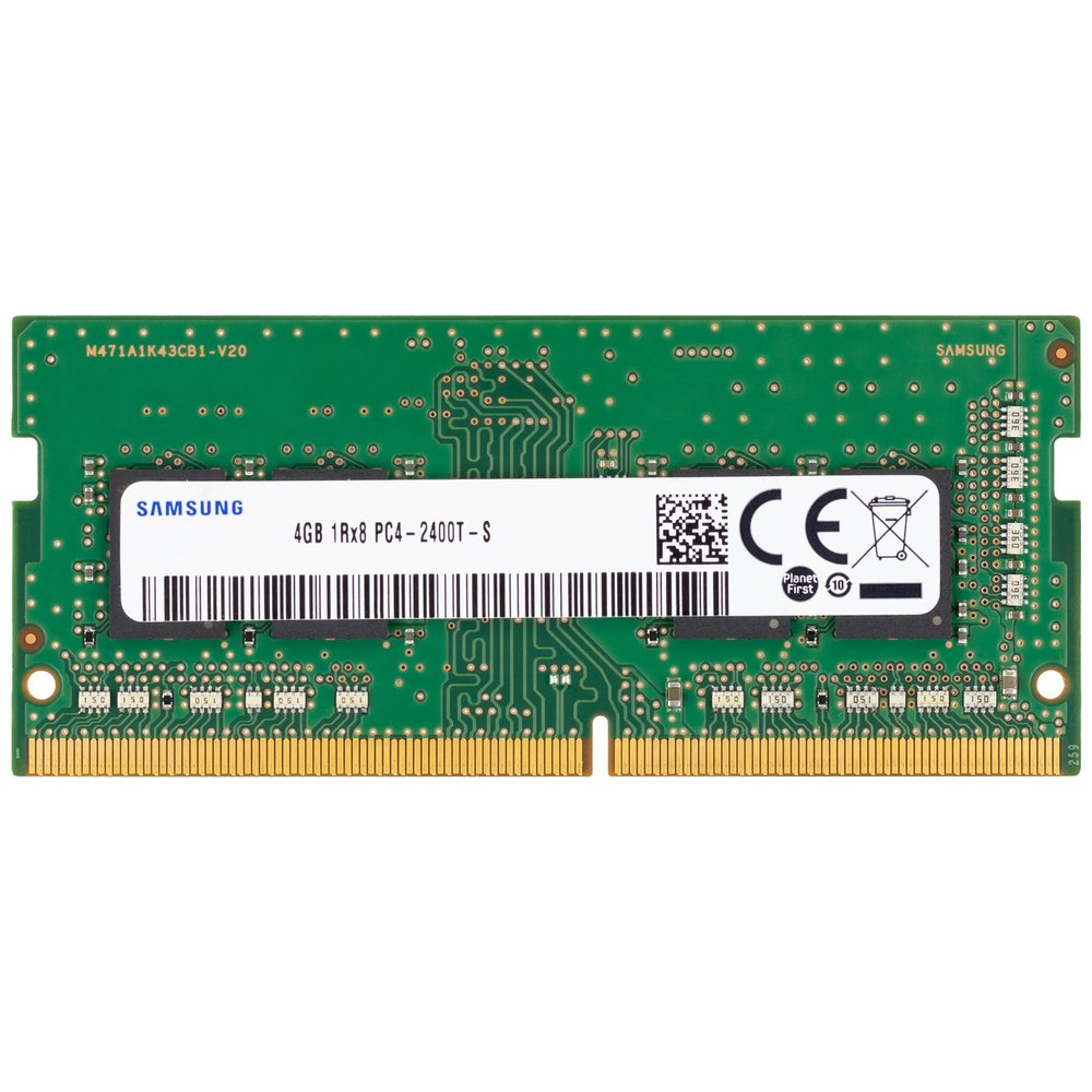 Samsung 4GB DDR4 2400MHz PC4-19200 (PC4-2400T) CL17 SODIMM 1Rx8 Single Rank 1.2V 260-Pin Laptop, Notebook RAM Memory