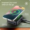 ZAGG 4-Port Hub with Wireless Charging - USB-C PD 100W, HDMI 4K, USB 10Gbps, High-Speed Charging & 4K Display, for Travel, Compatible w/Windows, macOS, iPadOS, ChromeOS, Android view 2