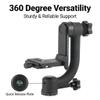 360 Degree Vertical Omnidirectional Cantilever Rotating Ball Head with Quick Release Plate 1/4 3/8in Interface for Outdoor Bird Wildlife Photography view 2