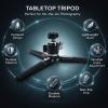 Tabletop Tripod 360 Rotating Ball Head Load Capacity 1/4 Inch Screws Anti Slip Aluminum Alloy Mini Phone Tripod Camera Projectors Selfie Stick Handheld Mini Tripod view 2