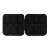 12 Game Card Case for Switch, Organizer with 12 Cartridge Slots, Hard Shell Storage for SDHC Memory Card, Silicon Holder for Storage Cards (Black) view 2