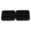12 Game Card Case for Switch, Organizer with 12 Cartridge Slots, Hard Shell Storage for SDHC Memory Card, Silicon Holder for Storage Cards (Black) view 3