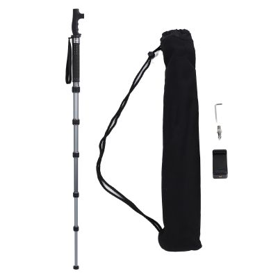 Camera Monopod Extendable Portable Aluminum Travel Monopod Walking Stick Handle 6 Sections Up to 68.5in 1/4 3/8 Inch Screws