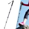 Camera Monopod Extendable Portable Aluminum Travel Monopod Walking Stick Handle 6 Sections Up to 68.5in 1/4 3/8 Inch Screws view 3