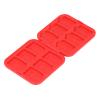 12 Game Card Case for Switch, Organizer with 12 Cartridge Slots, Hard Shell Storage for SDHC Memory Card, Silicon Holder for Storage Cards (Red) view 2