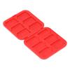 12 Game Card Case for Switch, Organizer with 12 Cartridge Slots, Hard Shell Storage for SDHC Memory Card, Silicon Holder for Storage Cards (Red) view 3