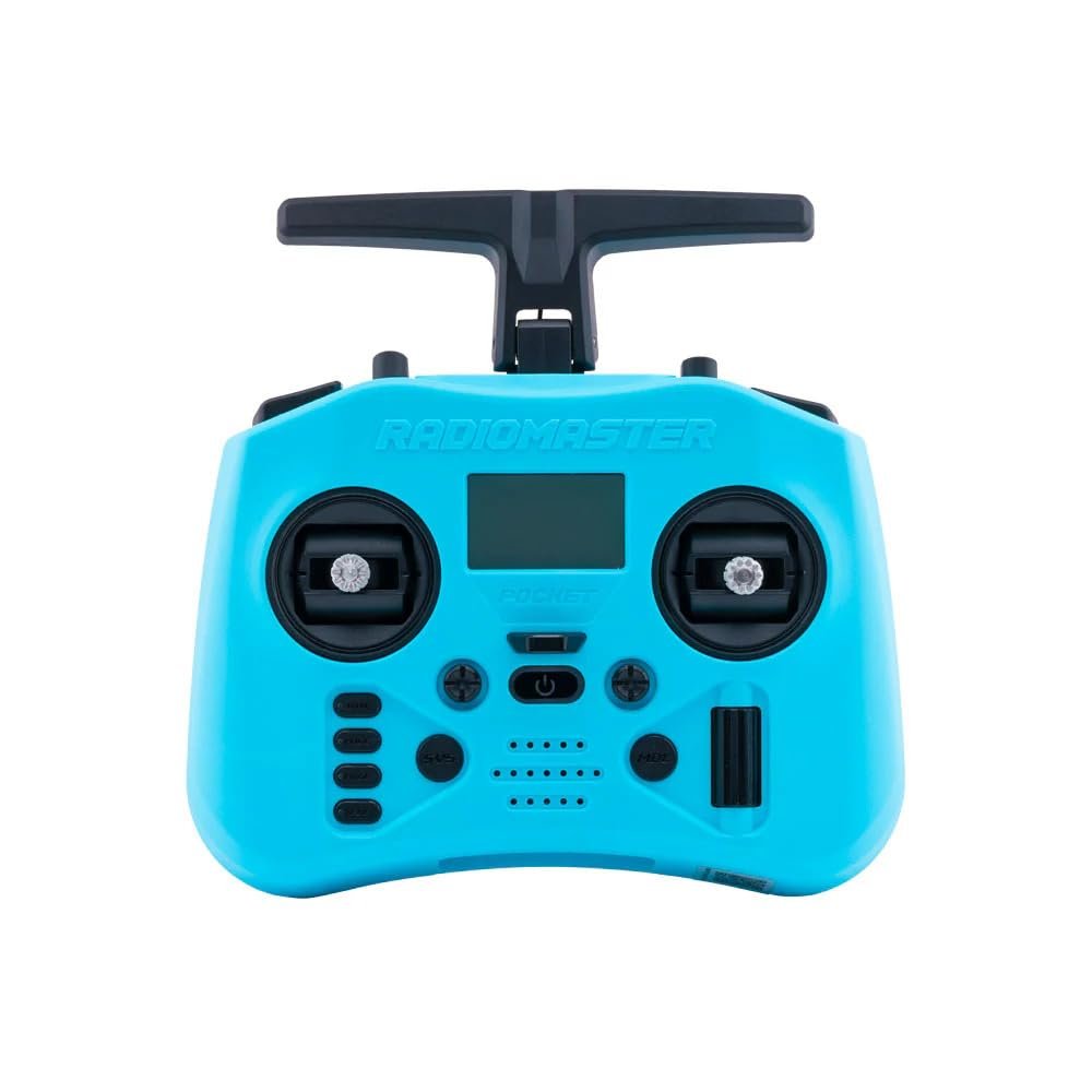 RadioMaster Pocket Crush ELRS Portable Remote Controller Hall Gimbal EdgeTX Built in LED Light Mode 2 (Blue)