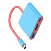 GMBYLBY 3 Port Type C Adapter Docking Station for 4K60hz Video Output USB3.0 5Gbps and PD100W Fast Data Transfer view 4
