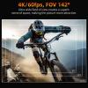 EVIOAUO Bike Camera Bicycle Video Cameras Recorder Action Cameras 4K 30fps EIS 40MP, Vlogging Cameras Bike Lights Sets Electric Bike Horns 3 in 1, Sports Cameras w/32G Memory Card view 3
