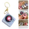 Compactly Turntables Player Keychain Pendants with Builts in Tune Ideal for and Accessories Vintage Styles view 2