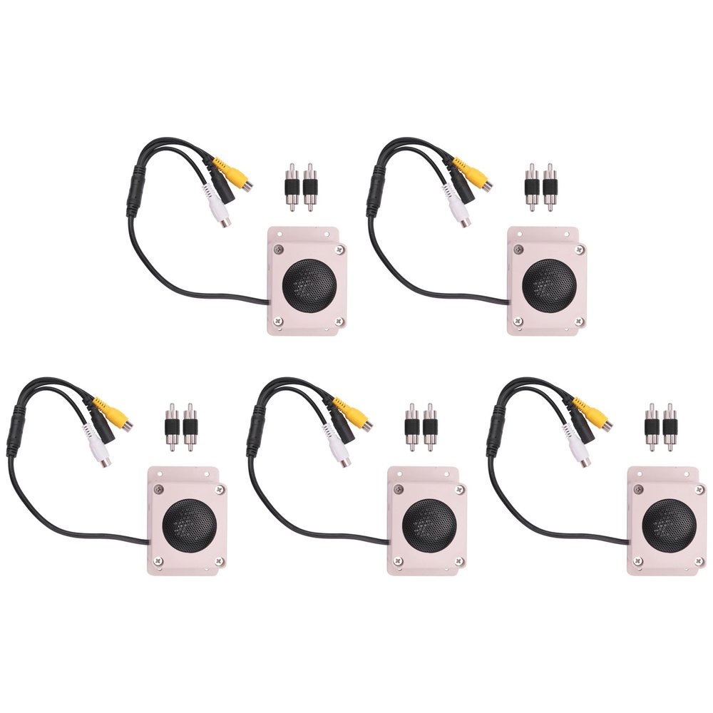 Bloepum 5X Microphone Speaker Device for Security Camera Outdoor Waterproof for IP Camera Audio Recording Two Way