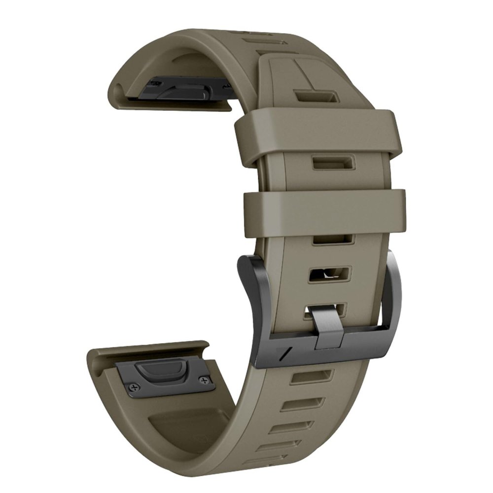 XMKT For Garmin Fenix 5X Watch Band/Fenix 7X Watch Band Quickfit 26mm Watch Bands Compatible with Fenix 6X Pro/Fenix 5X Plus/Fenix 7X Pro(Brown)
