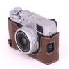 KSNWZ Camera Leather Case for Fuji XH2/XH2S/XH1/XE4/XE3/XE2/XE2S/XE1, Retro Style Leather Camera Half Leather Case, Dustproof, Camera Cover with Shoulder Strap,Brown,XE2/XE2S/XE1 view 4