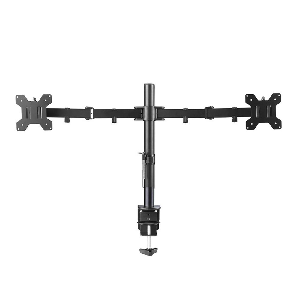 BEGWVDJTP Computer Monitor Stand Double-Armed Double-Headed Double-Screen clamp Perforated Desktop Free Lifting Universal Rotating Hanger