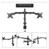 BEGWVDJTP Computer Monitor Stand Double-Armed Double-Headed Double-Screen clamp Perforated Desktop Free Lifting Universal Rotating Hanger view 4