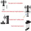 Motorised TV Bracket Stand - LCD TV Floor Stand, Telescopic Height Adjustable Auto Lifting TV Stand, Support Hole Spacing Within 600 * 400mm, Can Be Hidden in The Cabinet, Easy Ins view 4