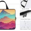 Waterproof Laptop Bag Ultra Slim Color Mountain Gradient Computer Case Laptop Tote Bag for 10-15 Inch Notebook view 2