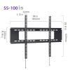 Universal TV Stand Wall Mounted TV Mounting Rack 55-100 Inch Fixed TVs Mounting Bracket Living Room Bedroom Meeting Room Ultra-Thin Display Hanger Wall Mounted TV Stand view 2