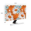 Baocicco Waterproof w22, 23, 24, 25 Inch Anti-Static Dustproof LCD/LED/HD Panel Case Computer Monitor Covers Sleeve Compatible with PC Desktop and TV,White Flowers Floral Sunflowers Orange view 4