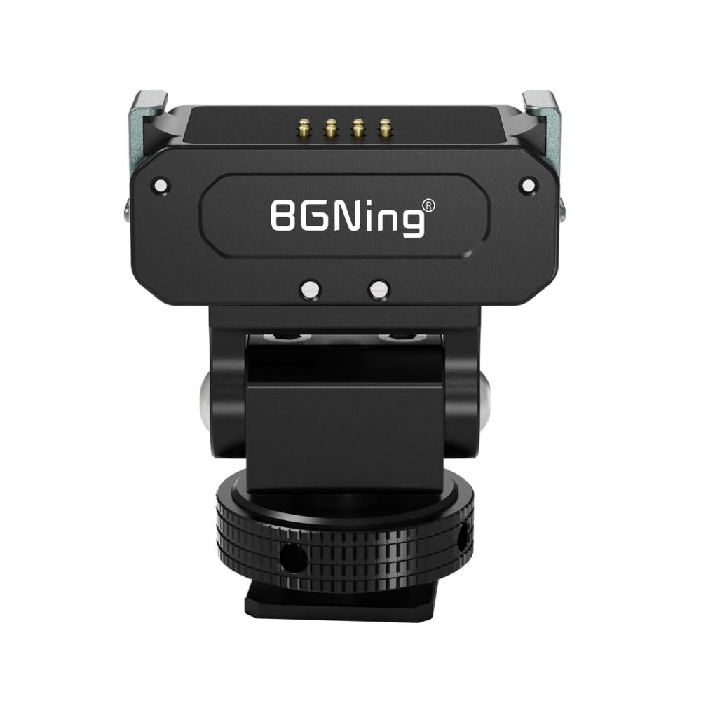 BGNing Aluminum Alloy Magnetic Quick Release Cold Shoe Base Compatible with Action5pro/4/3/2 Camera with Cold Shoe (Rechargeable,Cold Boot Seat)