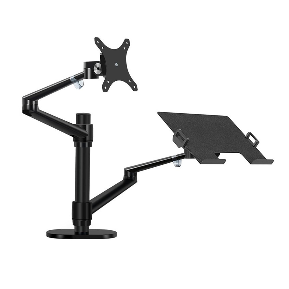 BEGWVDJTP OL-3L Laptop Stand LCD Monitor Stand Combination Dual-Purpose Computer Stand Desktop Dual Screen(Black)