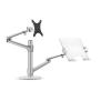 ZCERA OL-3L Laptop Stand LCD Monitor Stand Combination Dual-Purpose Computer Stand Desktop Dual Screen(Silver) view 1