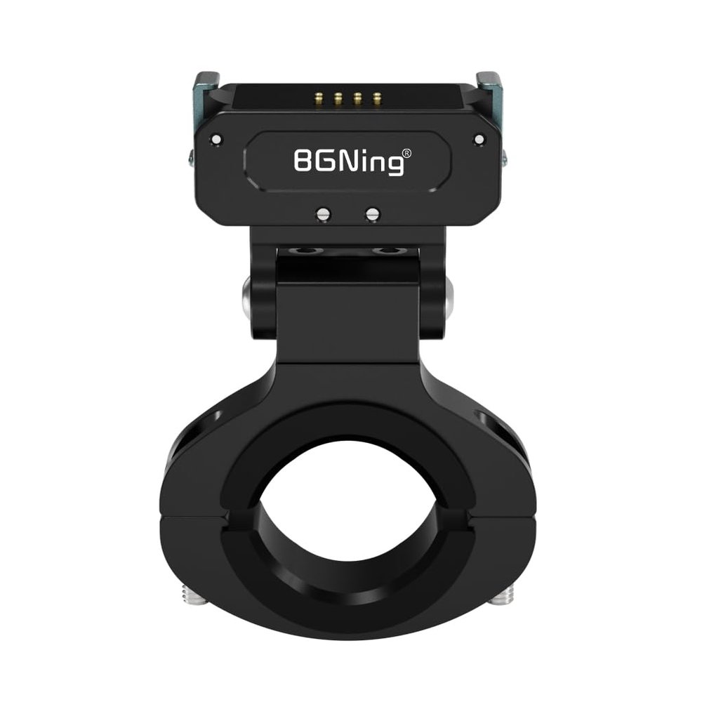BGNing Aluminum Alloy Magnetic Quick Release Cold Shoe Base Compatible with Action5pro/4/3/2 Camera with Cold Shoe (Rechargeable,Bicycle Clamp)
