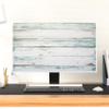 Baocicco Waterproof Monitor Dust Covers 22,23,24,25 Inch Anti-Static LCD-Silky HD Panel Dust Protective Sleeve Compatible with iMac 24 Inch,22-25 PC,Desktop and TV,Vintage Gray Wooden Board view 2