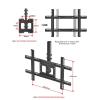Adjustable Ceiling TV Mount - 360 Rotation Tilt TV Bracket, Tv Wall Mount, Support Adapts to Most LCD Monitors from 32 to 55 Inches, with Loading 110Lbs view 4