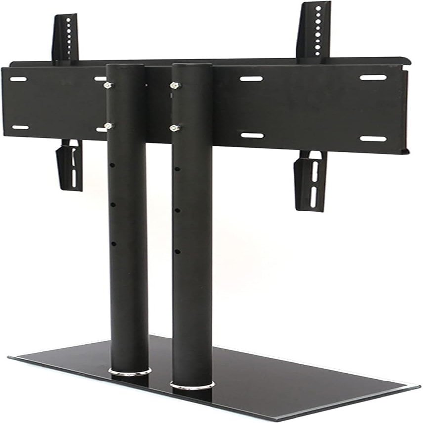 Monitor Arms TV Stand Desktop TV Stand Desktop TV Base, Suitable for 40 Inch to 70 Inch Screens, Adjustable Height, Dual Column Support