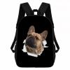 GABSHAIM French Bulldog Backpack Daypack Lovely Dog Print Bookbag Laptop Bag For Work Travel Hiking 17 Inch Black Lightweight Style 1 view 1