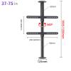 360 Degree TV Floor Stand - TV Ceiling Mount Adjustable Bracket, Partition Wall Rotating Rack Rotating TV Cabinet Rotating Base, Up to 110 Lbs, Fits 32-75inch LED Screen Display view 2