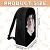 GABSHAIM Shih Tzu Dog Backpack Daypack Lovely Dog Print Bookbag Laptop Bag For Work Travel Hiking 17 Inch Black Lightweight view 2