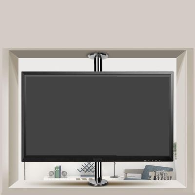 360 Degree Swivel TV Wall Mount Bracket with Floor Stand Partition Wall Rotating Shelf TV Stand Swivel Base Fits 32 55 Inch LCD TV Wall Mount TV Bracket