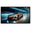 84-200" 4K HD Projector Screen, Projector Screen Foldable Anti-Crease Portable Projector Movies Screen for Home Theater, Wide Field of View, Projection Screen Black Backing Movie Screen(180 inch,16:9) view 1