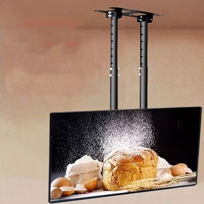 Adjustable Ceiling TV Mount Bracket,Double Pole Hanging TV Bracket Fits 55-100 Inch LED Flat Panel Display TV Wall Bracket Mount