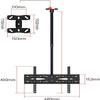 Adjustable Ceiling TV Mount, Tilt Swivel Rotate Arm TV Bracket, Fits 40 to 60 Inch LCD Flat Screen TV TV Mount TV Stand view 2