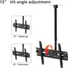 Adjustable Ceiling TV Mount, Tilt Swivel Rotate Arm TV Bracket, Fits 40 to 60 Inch LCD Flat Screen TV TV Mount TV Stand view 4