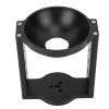 100mm Tripod Head Bowl Riser, Sturdy Aluminum Alloy Half Ball Flat to Bowl Adapter, Multiple Threaded Holes for Accessories, Strong Load Bearing, Height Enhancement for DSLR Rail view 2