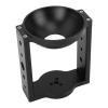100mm Tripod Head Bowl Riser, Sturdy Aluminum Alloy Half Ball Flat to Bowl Adapter, Multiple Threaded Holes for Accessories, Strong Load Bearing, Height Enhancement for DSLR Rail view 4