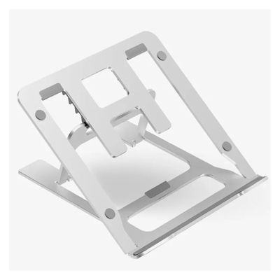 ADPVRLUQ Aluminum Alloy Laptop Stand Suspension Heat Dissipation Height Adjustable Foldable Portable Support Stand Silicone