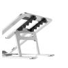 ADPVRLUQ Aluminum Alloy Laptop Stand Suspension Heat Dissipation Height Adjustable Foldable Portable Support Stand Silicone view 2