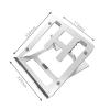 ADPVRLUQ Aluminum Alloy Laptop Stand Suspension Heat Dissipation Height Adjustable Foldable Portable Support Stand Silicone view 3
