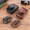 KSNWZ Retro Style Leather Camera Half Leather Case for Fuji XE4 X100s X30 X100F D-LUX7 LX100M2, Half Leather Case Kit with Bottom Opening Version, Shockproof,Brown,D LUX7 view 2