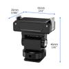 BGNing Aluminum Alloy Magnetic Quick Release Cold Shoe Base Compatible with Action5pro/4/3/2 Camera with Cold Shoe (Standard,Cold Boot Seat) view 2