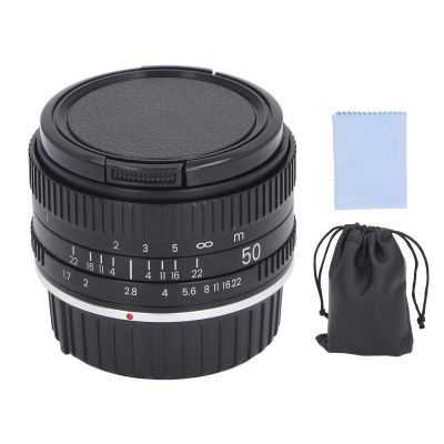 50mm F1.7 Large Aperture Manual Center Lens, Full Frame Portrait Lens for F Mount DSLR Mirrorless Cameras, Compact and Portable Design with Premium Imaging Quality