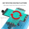 360 Rotatable Screen Heating Separator, Mobile Phone Screen Removal Machine, Mobile Phone Repair Tool with Strong Suction Cups, Fast Heat Plate Touch Screen Removal Tool view 4