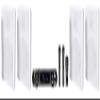 Rockville Bundle: RPA70WBT V2 1000w 2-Ch USB Bluetooth Amplifier/Mixer+(2) Mics Bundle with (2) Pair Rockville RockSlim White Home Theater 5.25" 240w Easy Wall Mount Slim Speakers (3 Items) view 1