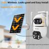 ESCANU Dual Lens Security Cameras Wireless Outdoor for Home Security,WiFi,2-Way Audio,Night Vision,Motion Detection,No mothly fee Cameras,IP65 Water Proof view 2